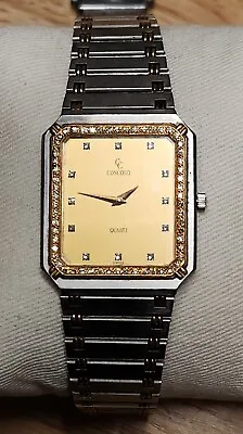 Unisex 18K Gold Diamonds And Stainless Steel CONCORD La Costa Quartz Watch • $799