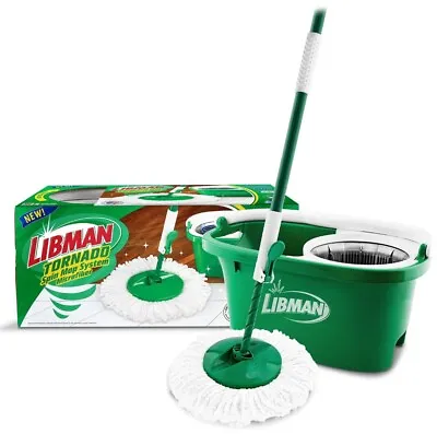 NEW Libman Microfiber Wet Tornado Spin Mop And Bucket Floor Cleaning System • $33.50