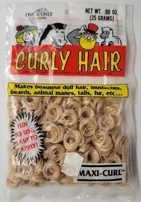 One & Only Creations Curly Hair For Dolls Crafts Sandy Blonde 03-500 Maxi-Curl • $9.99
