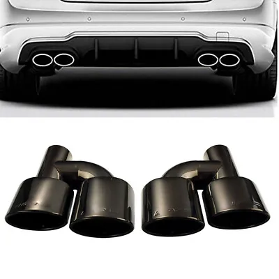 Pair For Mercedes Benz AMG Exhaust Tips W212 E350 E400 C63 C300 C350 W204 Black • $132.99