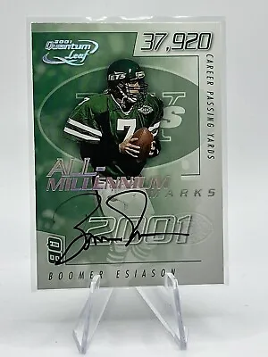 2001 Donruss Quantum Leaf Auto Boomer Esiason New York Jets • $20