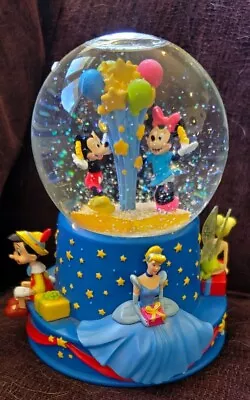 Disney Musical Birthday Snow Water Globe  100 Birthday Hallmark WITH BOX.  • $22