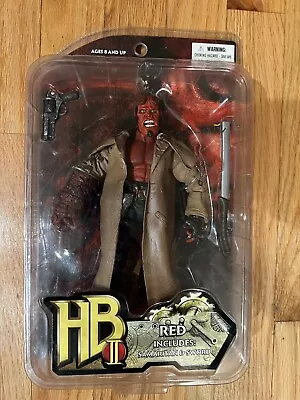 HELLBOY 2 RED Action Figure Trench Coat Ron Pearlman Golden Army Movie MEZCO • $60