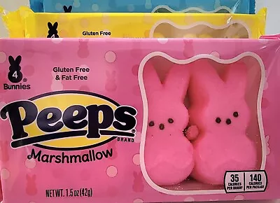 Candy Easter Peeps Blue Marshmallow Bunnies 3 Packages; 4 Bunnies Per Package • $8.75