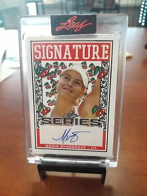 Maria Sharapova Leaf Signature Series Autograph #D 1/1 RARE • $499.99