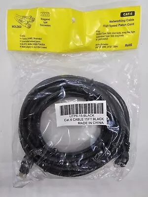 Cat-6 Networking Cable High Speed Patch Cord 15 Ft • $6.95