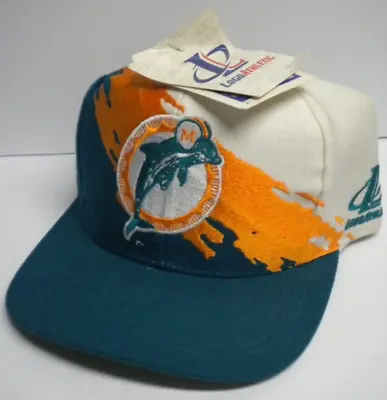 VTG NWT Miami Dolphins SPLASH Paintbrush NFL Pro Line Snapback Hat Cap 80s 90s • $119.99