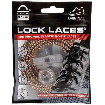 Lock Laces - The Original No Tie Elastic Shoe Laces - Multiple Colours Available • £7.99