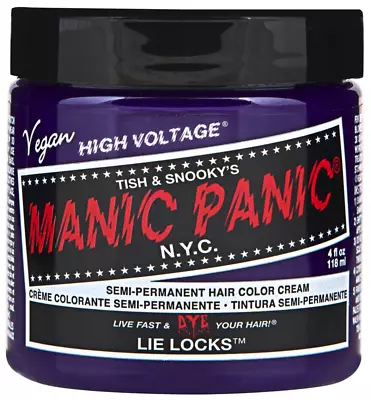 Manic Panic HIGH VOLTAGE Cream Semi-Permanent Vegan Hair Dye 4 Oz - LIE LOCKS • $13.44