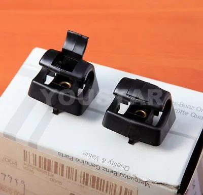 US STOCK X2 BLACK Sun Visor Mounting Clips For Mercedes W202 W203 W220 W210 W140 • $24.90