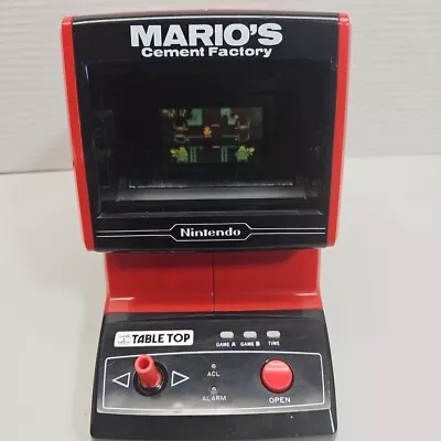 Nintendo Game & Watch Tabletop Marios Cement Factory Mini Arcade CM72 Tested • $329.95