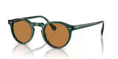 Oliver Peoples 0OV5217S Gregory Peck Sun 176353 Dark Teal/Cognac 47mm Sunglasses • $284.90