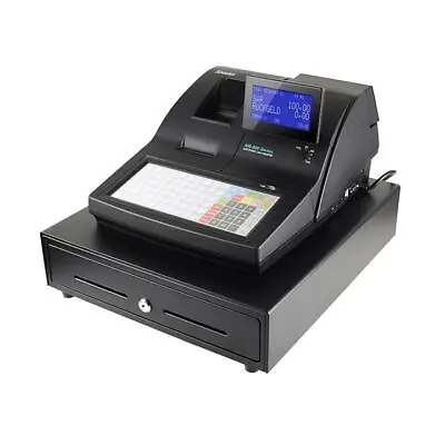 Sam4s Cash Register Till 510F / 510B - Black - Flat Keyboard - Hospitality • £359.95