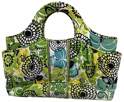 Vera Bradley Limes Up Abby Bag Green Yellow Blue Black White Floral Purse • $18.99