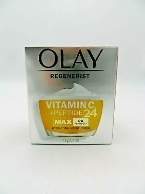 Olay Regenerist Vitamin C + Peptide 24 Max Hydrating Moisturizer 1.7oz NEW BOX • $18.99