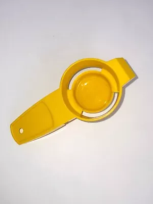 Vintage TUPPERWARE Yolkster Egg Separator Yellow #779 Kitchen Gadget • $7