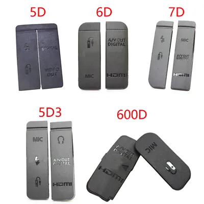 USB HDMI Bottom Rubber Door Cover For Canon EOS 5D 6D 7D 5D2 5D3 600D 70D 550D • $9.88