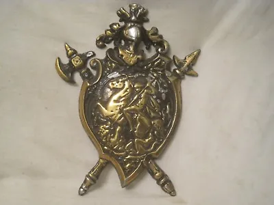 Vintage Ornate Medieval Style Knight Shield Japanese Japan Wall Decor Plaque • $34