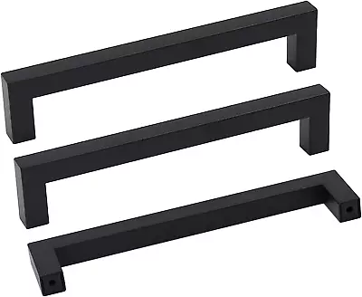 2 Pack Matte Black Cabinet Pulls And Handles Modern Kitchen Hardware - LSJ12BK16 • $16.22