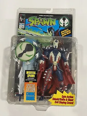 Medieval Spawn Action Figure & Special Edition Comic Book 1994 10103 • $16.99