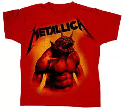 Metallica Jump In The Fire Child Kids Red T Shirt Metallica Boys/Girls Tee • £19.95