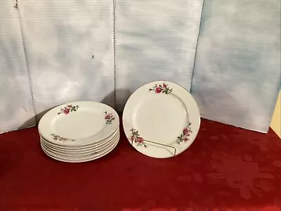 8 ART Rose Moss Dinner Plates • $17