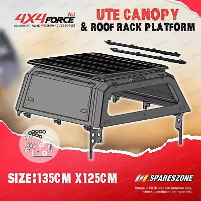 Ute Tub Canopy 135x125 Aluminium Roof Rack Flat Platform For Toyota Hilux 05-On • $2679.95