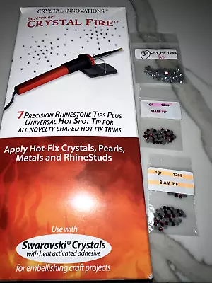 Crystal Fire Swarovski  Rhinestone Crystal Bejeweler Applicator With 8 Tips • $9.99