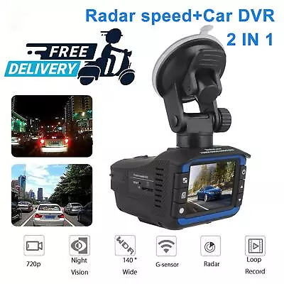 Anti Radar Laser Speed Detector 1080P Car DVR Recorder Video Dash Camera Night • $38.59