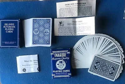 Vintage Magic Trick Decks Of Cards Deland's Automatic Deck & Enardoe Eureka 1970 • $14.95