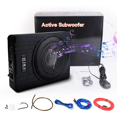 8'' Ultra-Thin 600W Car Subwoofer Under-Seat Amplifier Speaker Audio Sub Woofer • $96.95