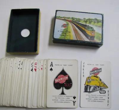 Vintage Chicago NorthWestern Railroad Playing Cards Opened • $125