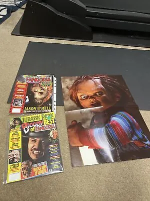 Fangoria Magazine Lot Vintage. Chucky Hellraiser Poster • $12.84