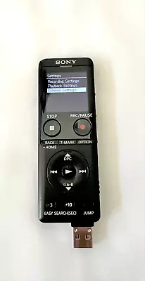 Sony ICD-UX570 Portable Digital Voice Recorder & Mp3 Player Black Working 100% • $49.99