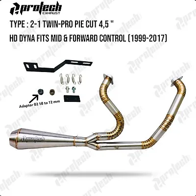 Exhaust Harley-Davidson Dyna Super Glide FXD 2 INTO 1 1999-2017 • $480