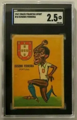 $499.24 • Buy Eusebio Ferreira 1967 Crack Figuritas Sport Card Sgc 2.5