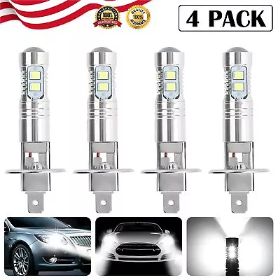 4× Super Bright H1 LED Headlight Kit High Low Beam Fog Driving Bulbs White 6500K • $7.73