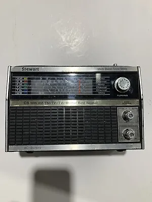 Vintage Stewart Multi Band Radio Model No 2188 • $14.99