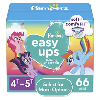 Easy Ups My Little Pony Training Pants Toddler Girls 4T/5T 66 Ct • $29.94
