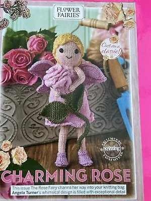 🧶FLOWER FAIRIES Fairy CHARMING ROSE DOLL KNITTING PATTERN TURNER Cicely Barker • £12.50