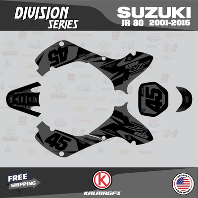 $144.77 • Buy Graphics Kit For SUZUKI JR80 (2001-2015) JR 80  DIVISION-smoke