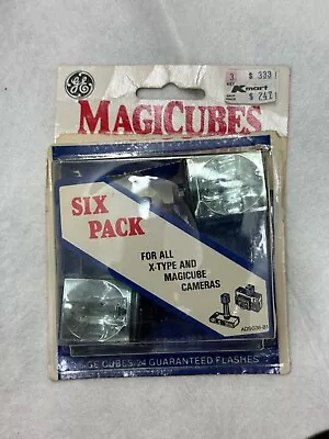 3 Vintage GE MagiCubes Six Pack Flash Cubes Camera 3 Bulbs 12 Flashes - New • $9.95