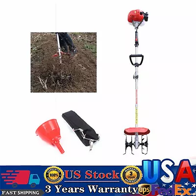 2 Stroke Handheld Mini Tiller Cultivator Garden Farm Grass Gas Rototiller 42.7CC • $139