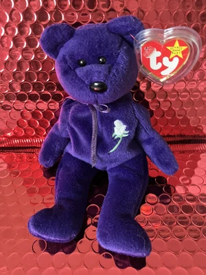£29 • Buy 1997 TY Princess Diana Beanie Baby Bear PE Pellets  No Space On Tag.