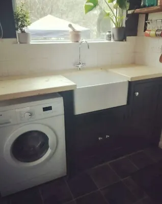 £945 • Buy Free Standing Handmade Solid Pine Painted Belfast Sink Unit,Sink And 480mm Extra