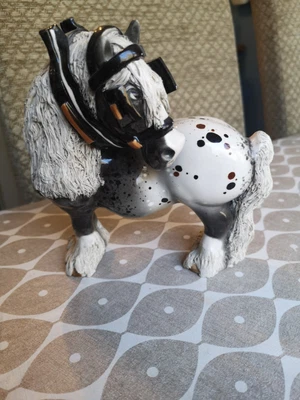 £50 • Buy Cheval Ceramics Shire Horse Cart Horse Appaloosa Spaghetti Mane Tail