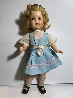 Vtg 1930”s Madam Alexander Princess Elizabeth 16”composition Doll • $98