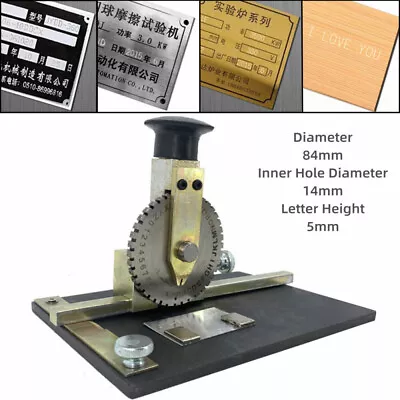 Metal Stamping Marking Machine Plate Stamping Printer Manual Dog Tag Embosser • $121