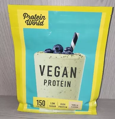 Protein World Vegan Protein Powder Vanilla Flavour- 520g EXP 09/2024. • £18.98