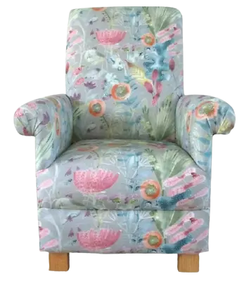 Voyage Maizey Persimmon Fabric Adult Chair Armchair Floral Pink Accent Botanical • £279.99